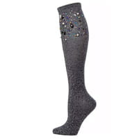 MeMoi Mixed Jewel Shimmer Women’s Knee High Socks