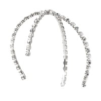 LELET NY Silver-tone, faux pearl and Swarovski crystal headband
