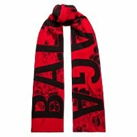 BALENCIAGA Wool-jacquard scarf