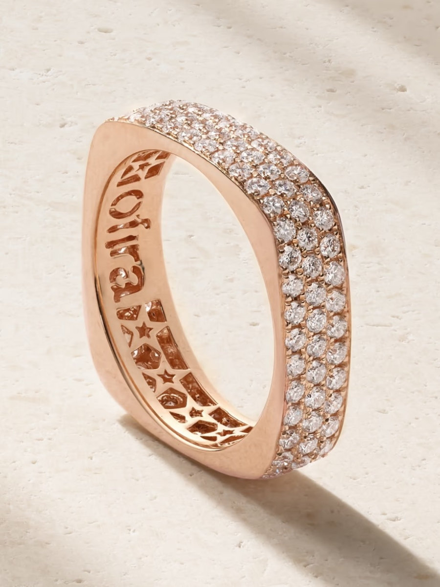 Кольцо Ofira из 18-каратного розового золота с бриллиантом