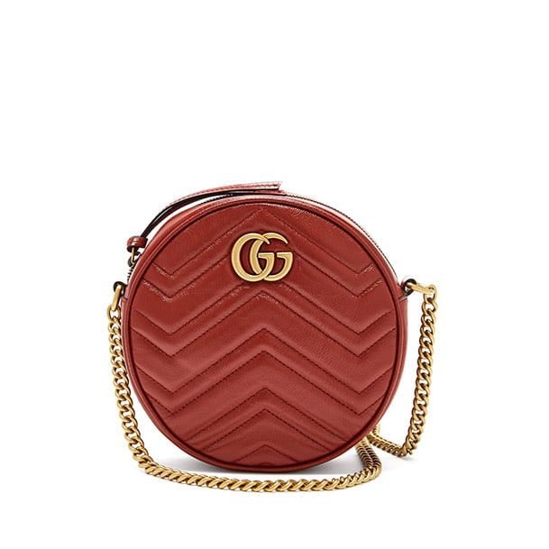 Gucci GG Marmont Circular Leather Cross-Body Bag