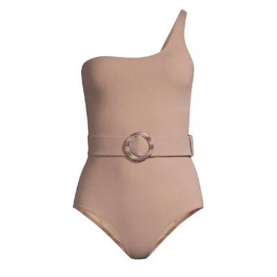 Evarae Beyond Belted One-Shoulder One-Piece Swimsuit