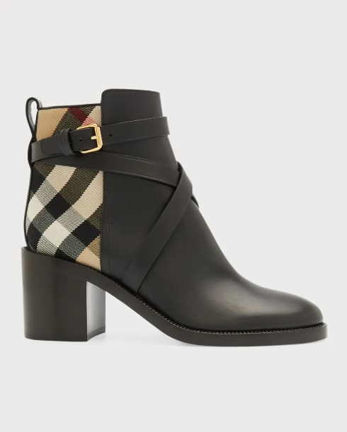 Pryle Equestrian Horse Check Ankle Booties
