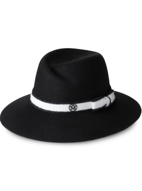 Sombrero fedora Virginie de fieltro de lana